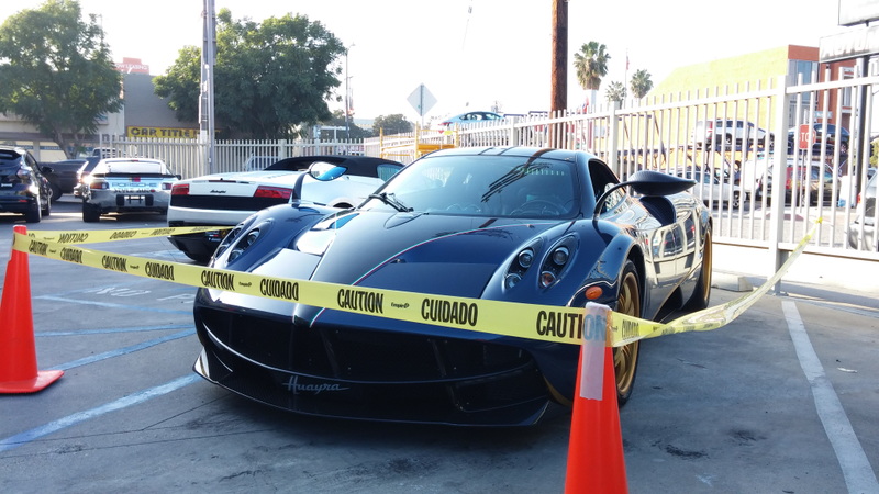 Illustration for article titled Saw a bare carbon Huayra today